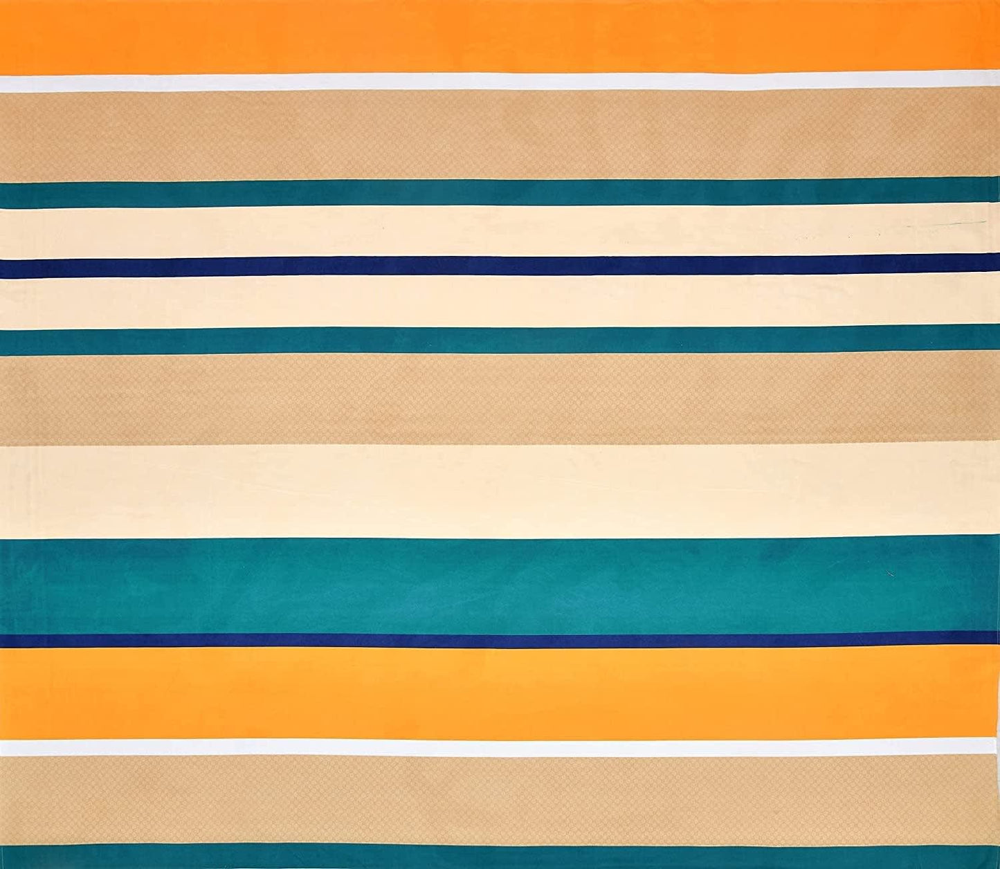 MERINO 220 TC Multicolor Elastic Fitted Bedsheet with 2 Pillow Covers (72X78X Upto 10 Inches) & 360 Degree Elasticated