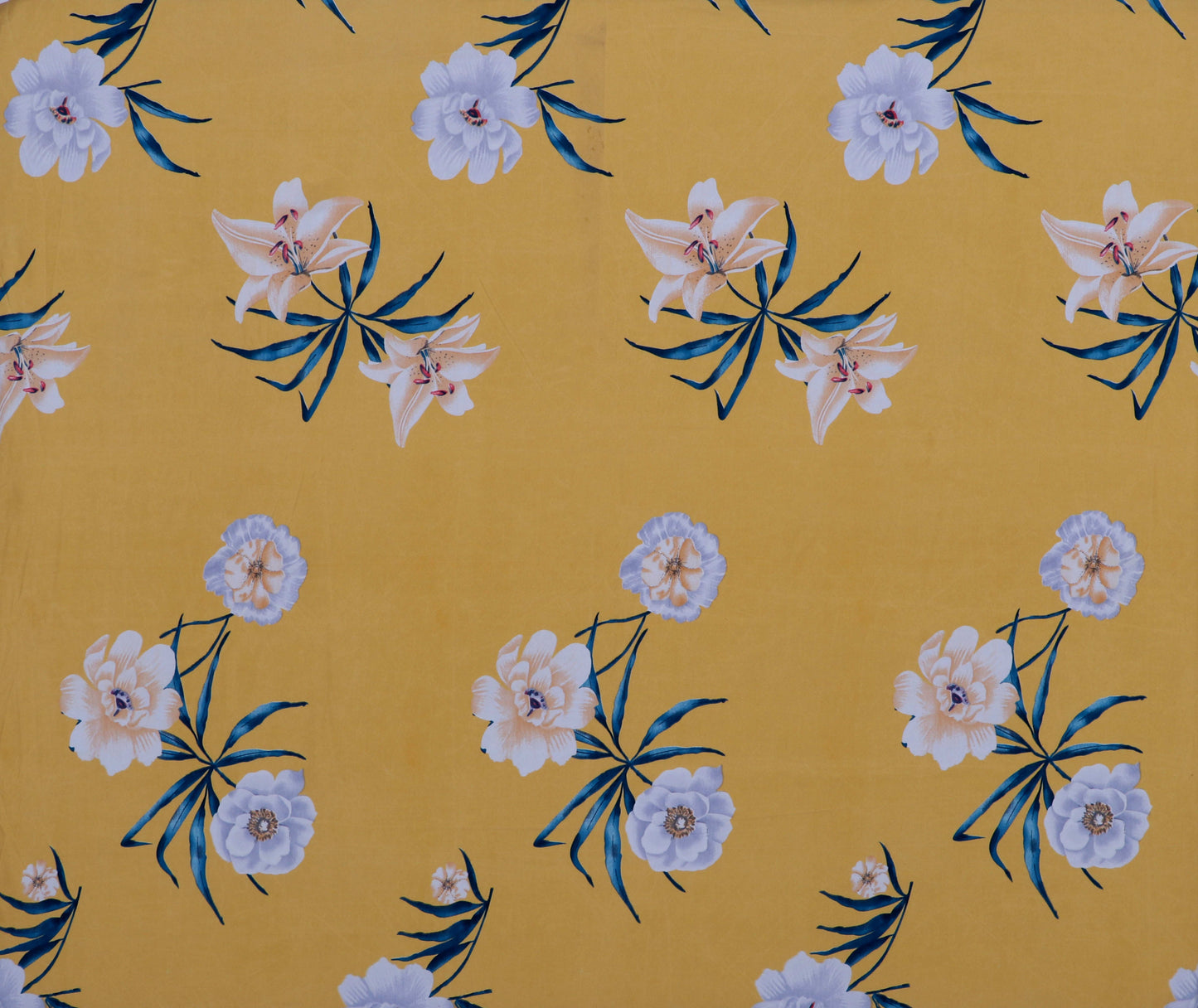 YELLOW BASE Fitted Elastic Bedsheet With Two Pillow Covers (72X78X Upto 10 Inches) & 360 Degree Elasticated