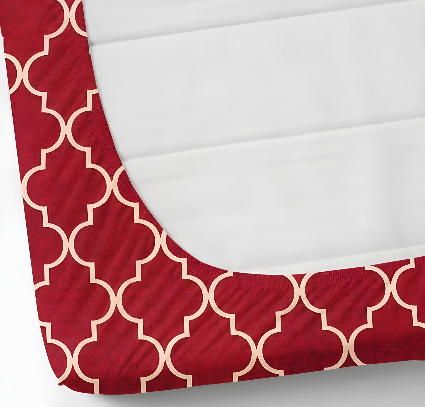 RED CARPETS 220 TC Fitted Bedsheet with 2 Pillow Covers (72X78X Upto 10 Inches) & 360 Degree Elasticated