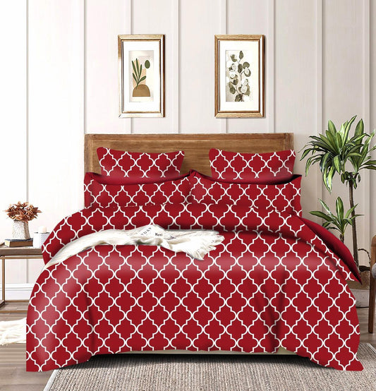 RED CARPET 220 TC Cotton All Round Elastic Fitted Bedsheet with  2 Pillow Covers  (72X78X Upto 10 Inches) & 360 Degree Elasticated