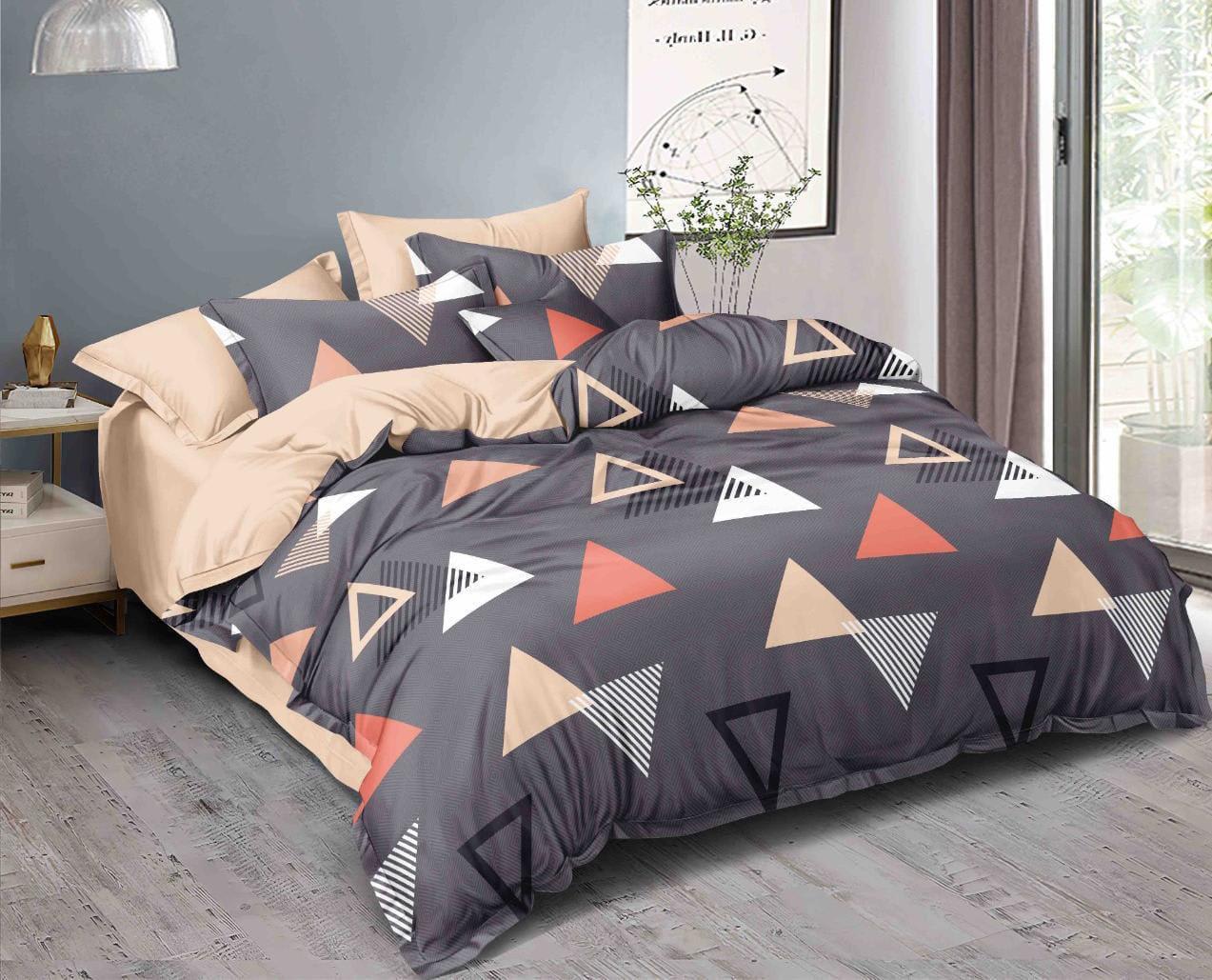 ANGLED 220 TC Cotton All Round Elastic Fitted Bedsheet with  2 Pillow Covers  (72X78X Upto 10 Inches) & 360 Degree Elasticated | BS