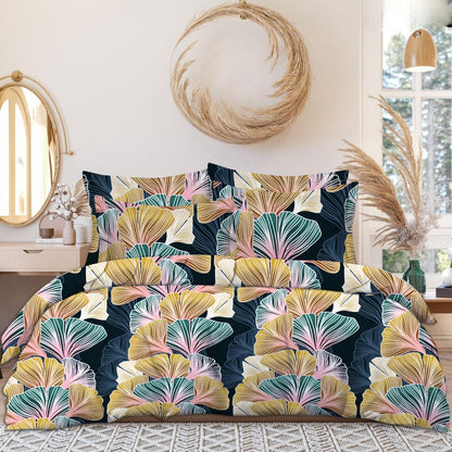 KOLI-FLORAL 220 TC Double Bedsheet With 2 Pillow Covers  (72X78X Upto 10 Inches) & 360 Degree Elasticated | BS