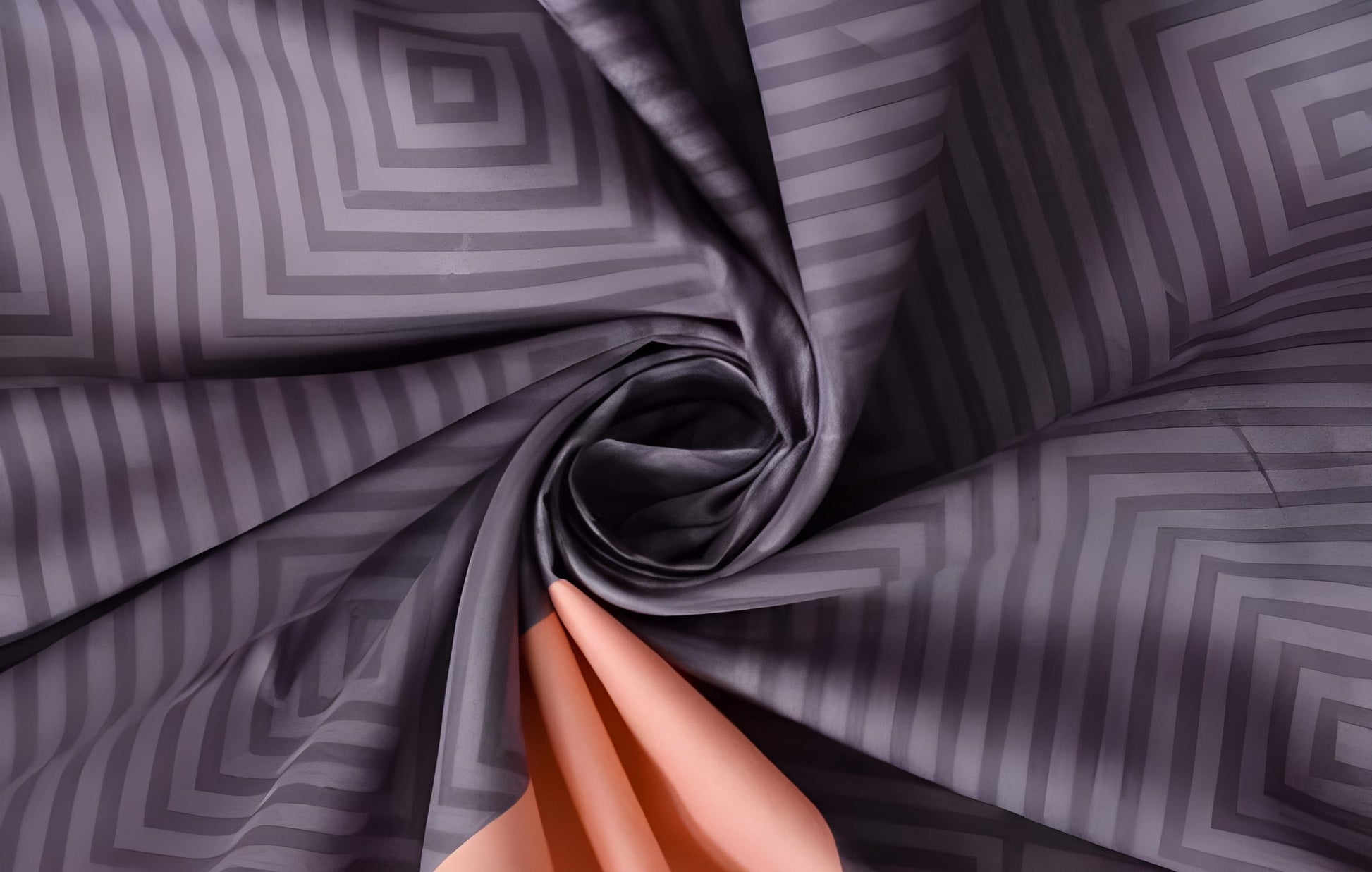 ANGLED 220 TC  Fitted Elastic Bedsheet With Two Pillow Covers (72X78X Upto 10 Inches) & 360 Degree Elasticated