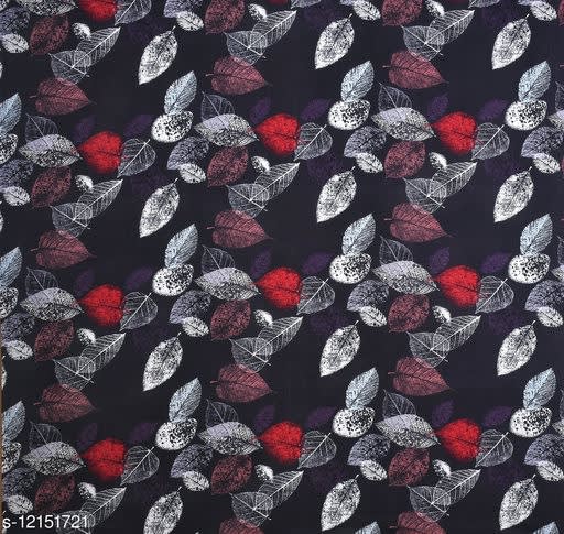 BLACK AND RED LEAVES  220 TC Cotton  All Round Elastic Fitted Bedsheet with 2 Pillow Covers (72X78X Upto 10 Inches) & 360 Degree Elasticated