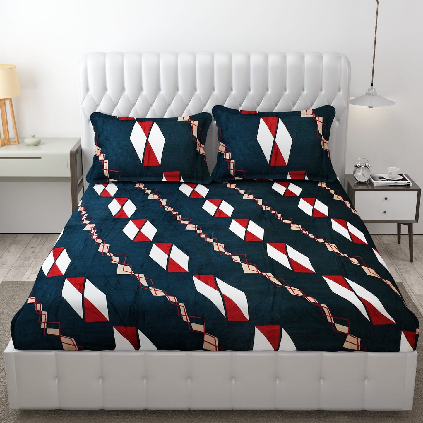 PREMIUM 500 TC HEAVY FLANNEL WARM  FITTED BEDSHEET WITH ELASTIC