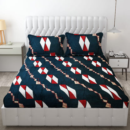 PREMIUM 500 TC HEAVY FLANNEL WARM  FITTED BEDSHEET WITH ELASTIC
