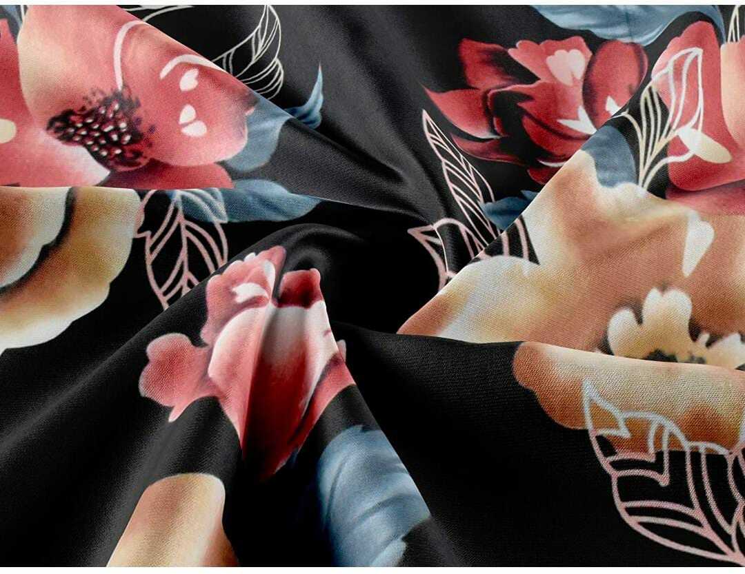 BEST SELLER Premium  Fitted Floral Bedsheet Multicolor (72X78X Upto 10 Inches) & 360 Degree Elasticated