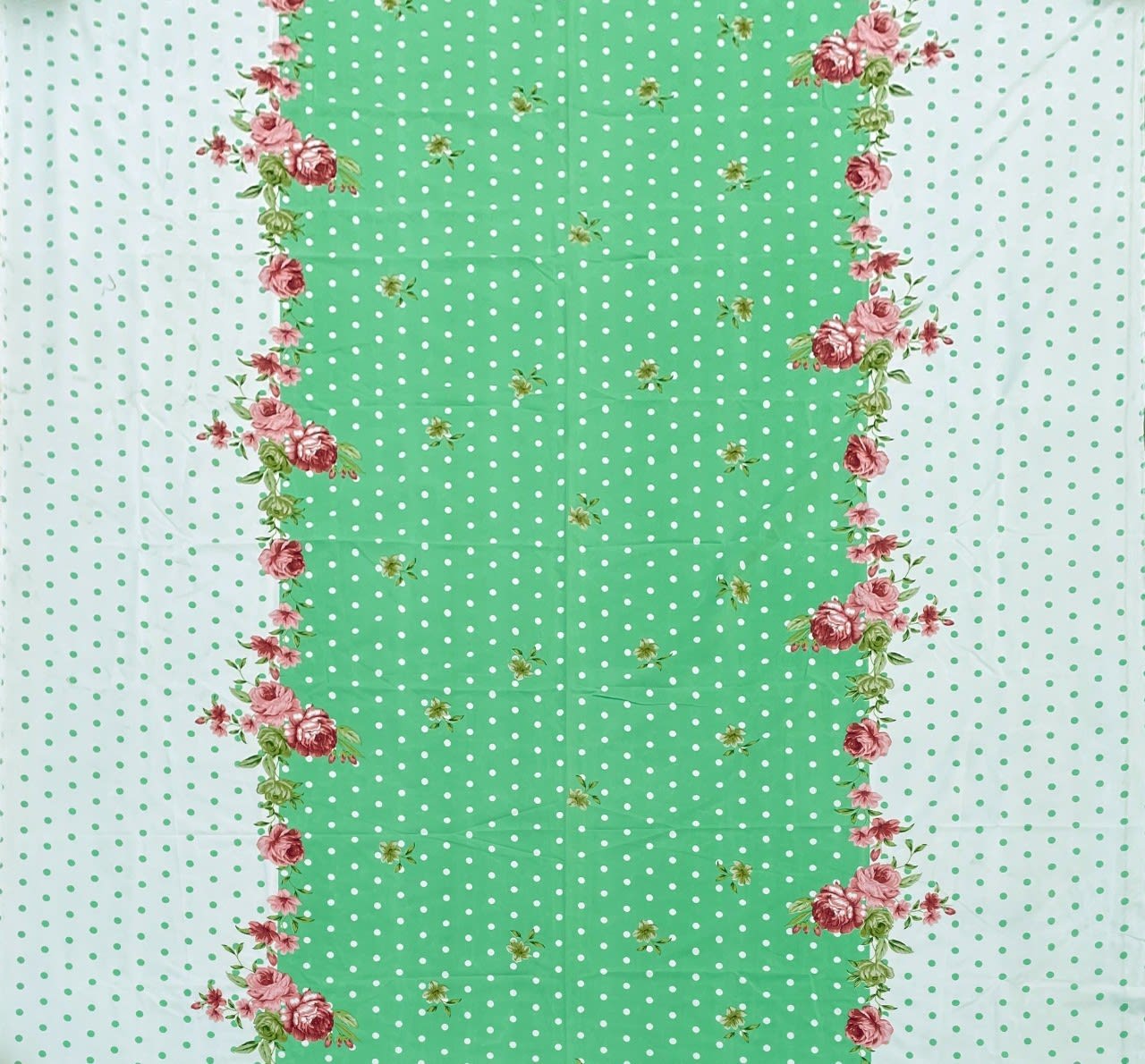 GREEN DOT Premium  Fitted Bedsheet (72X78X Upto 10 Inches) & 360 Degree Elasticated