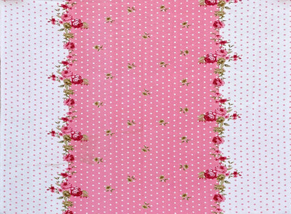PINK DOTTED Premium  Fitted Floral Bedshee(72X78X upto 10'') & 360 Degree Elasticated