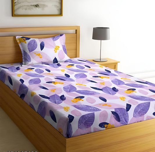 220 TC Pink Single Bed Fitted Bedsheet Having Size 36X72 (Fits Upto 8 Inches Of Mattress)