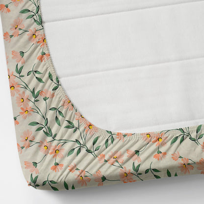 JAIPURI Premium  Fitted Elastic Bedsheet With Two Pillow Covers  (72X78X Upto 10 Inches) & 360 Degree Elasticated