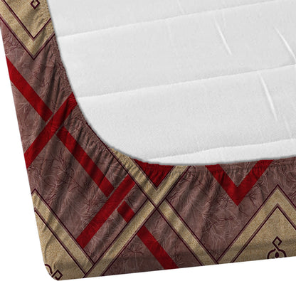 Decorum Zigzag Premium  Fitted Floral Bedsheet Multicolor with 2 Pillow Covers (72X78X Upto 10 Inches) & 360 Degree Elasticated