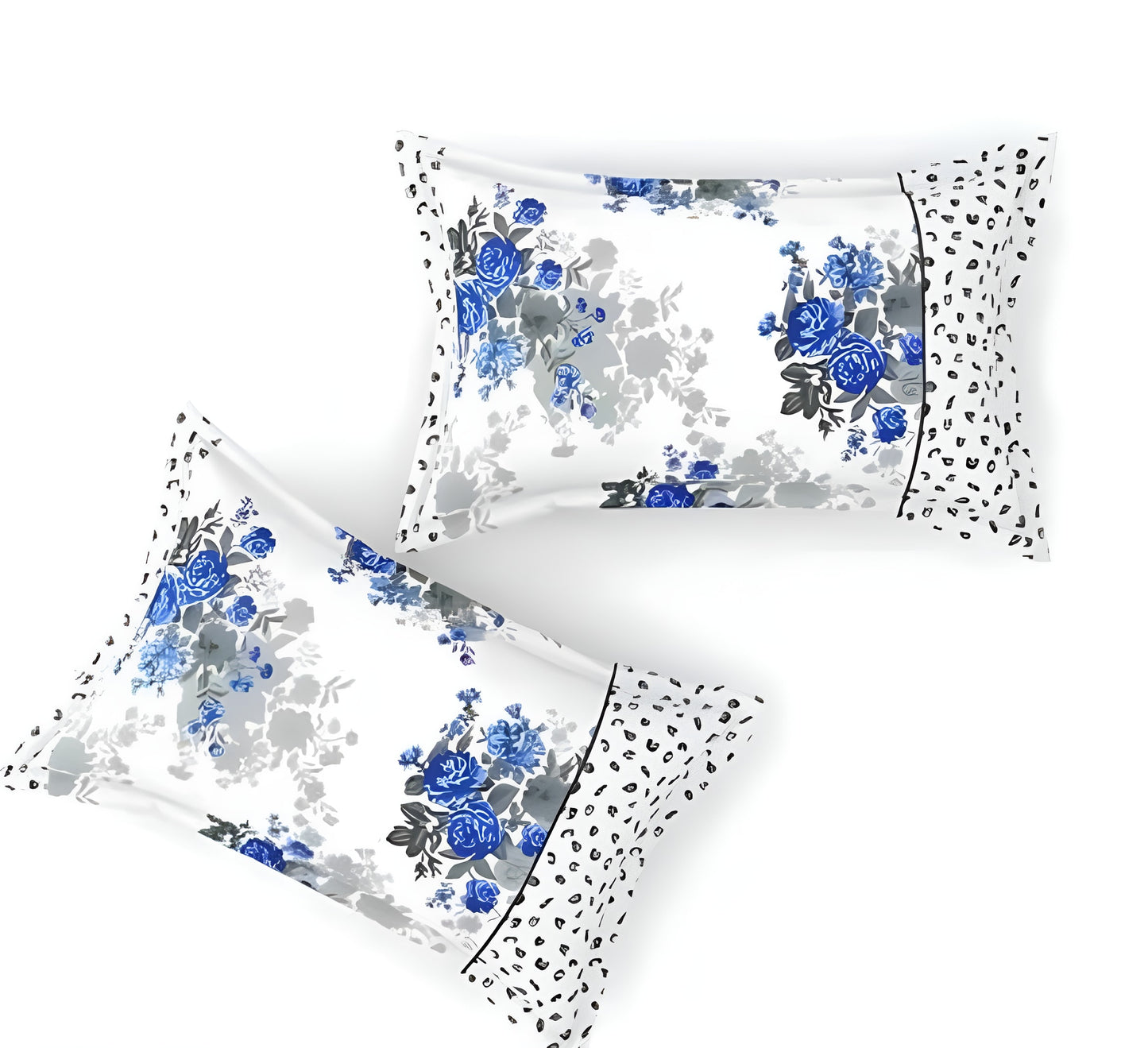 WHITE CLASSIC Premium  Fitted Elastic Bedsheet With Two Pillow Covers (72X78X Upto 10 Inches) & 360 Degree Elasticated