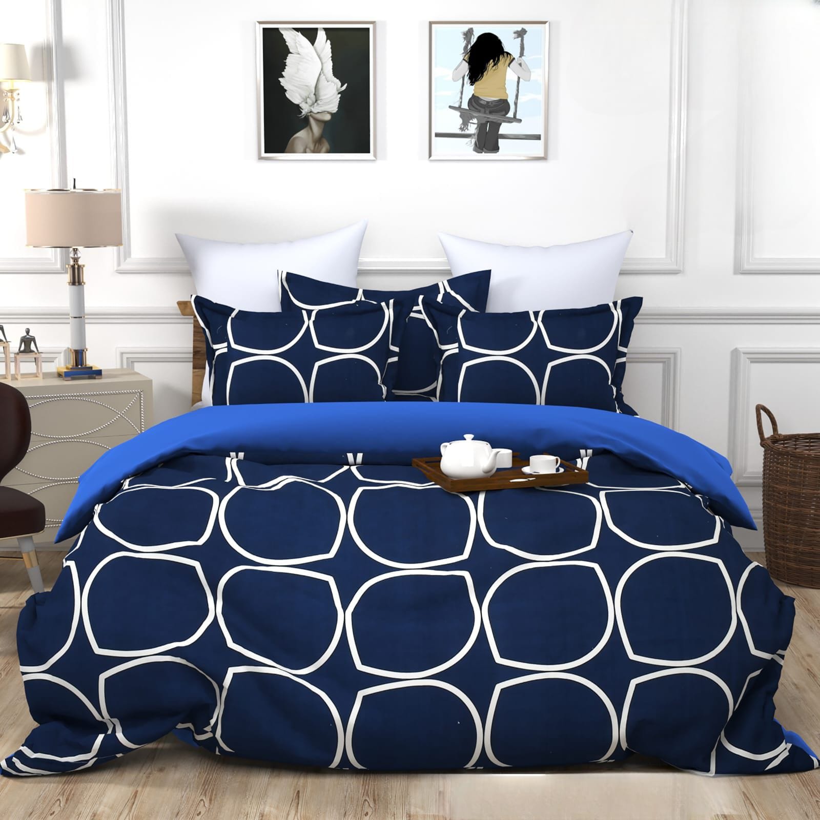 SPHERICAL Fitted Elastic Bedsheet With Two Pillow Covers  (72X78X Upto 10 Inches) & 360 Degree Elasticated