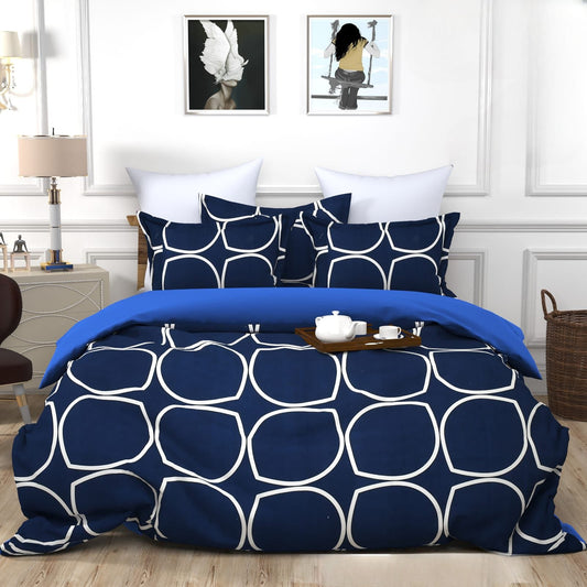 SPHERICAL Fitted Elastic Bedsheet With Two Pillow Covers  (72X78X Upto 10 Inches) & 360 Degree Elasticated