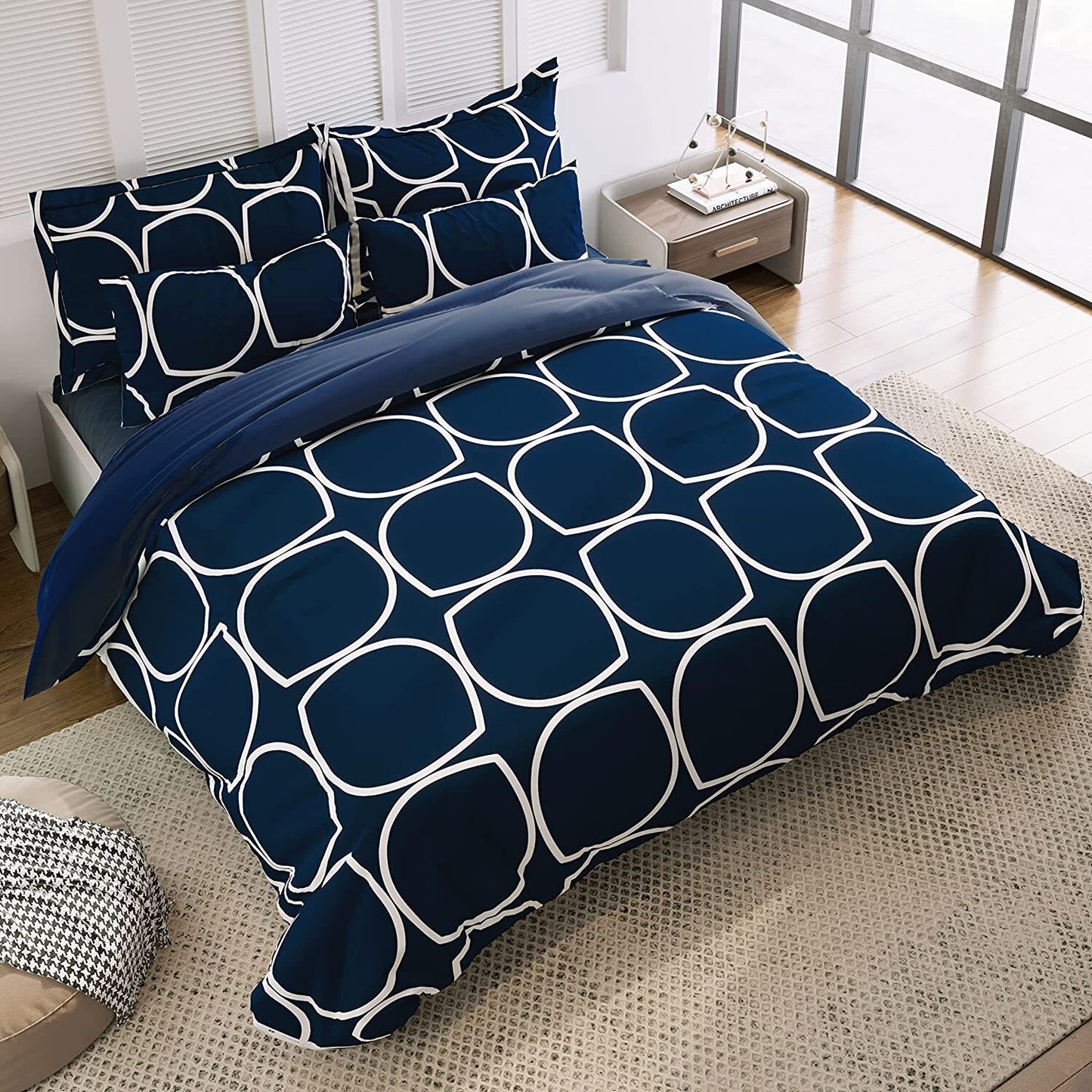 SPHERICAL Fitted Elastic Bedsheet With Two Pillow Covers  (72X78X Upto 10 Inches) & 360 Degree Elasticated