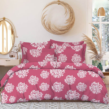 JAIPURI PRINT 220 TC- Cotton  All Round Elastic Fitted Bedsheet (72X78X Upto 10 Inches) & 360 Degree Elasticated