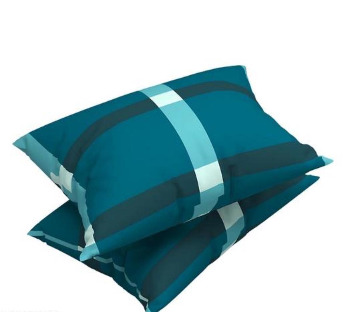 BLUE AND BLACK CHECK Premium King Size Fitted Elastic Bedsheet With Two Pillow Covers (72X78X Upto 10 Inches) & 360 Degree Elasticated