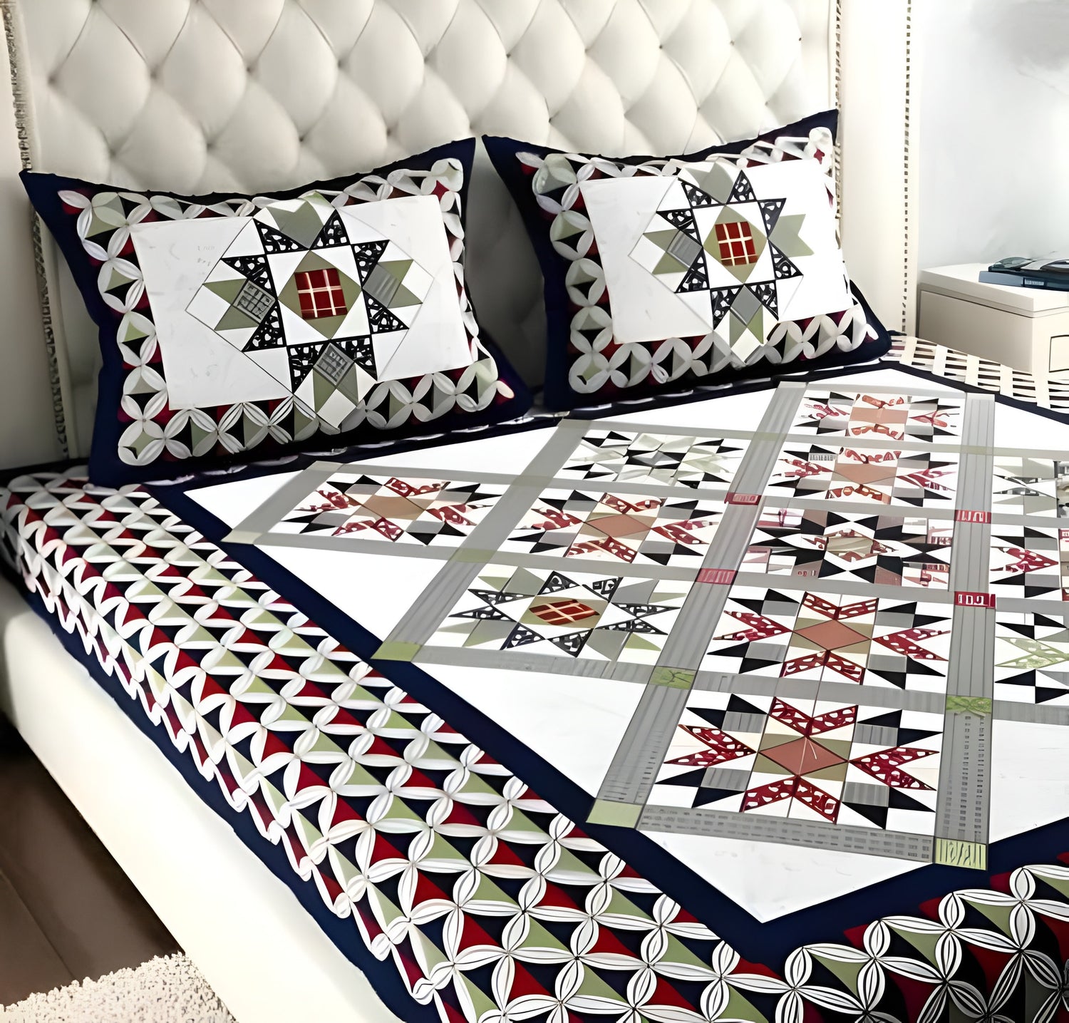 JAIPURI PRINT Premium King Size Fitted Bedsheet  (72X78X Up to 10 Inches) & 360 Degree Elasticated