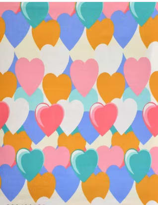 MULTI HEART Premium Size Fitted Floral Bedsheet with 2 Pillow Covers (72X78X Up to 10 Inches) & 360 Degree Elasticated