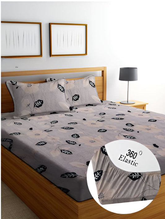 BEST SELLER Premium 500 TC bedsheet with full elastic having Two  Pillow Covers