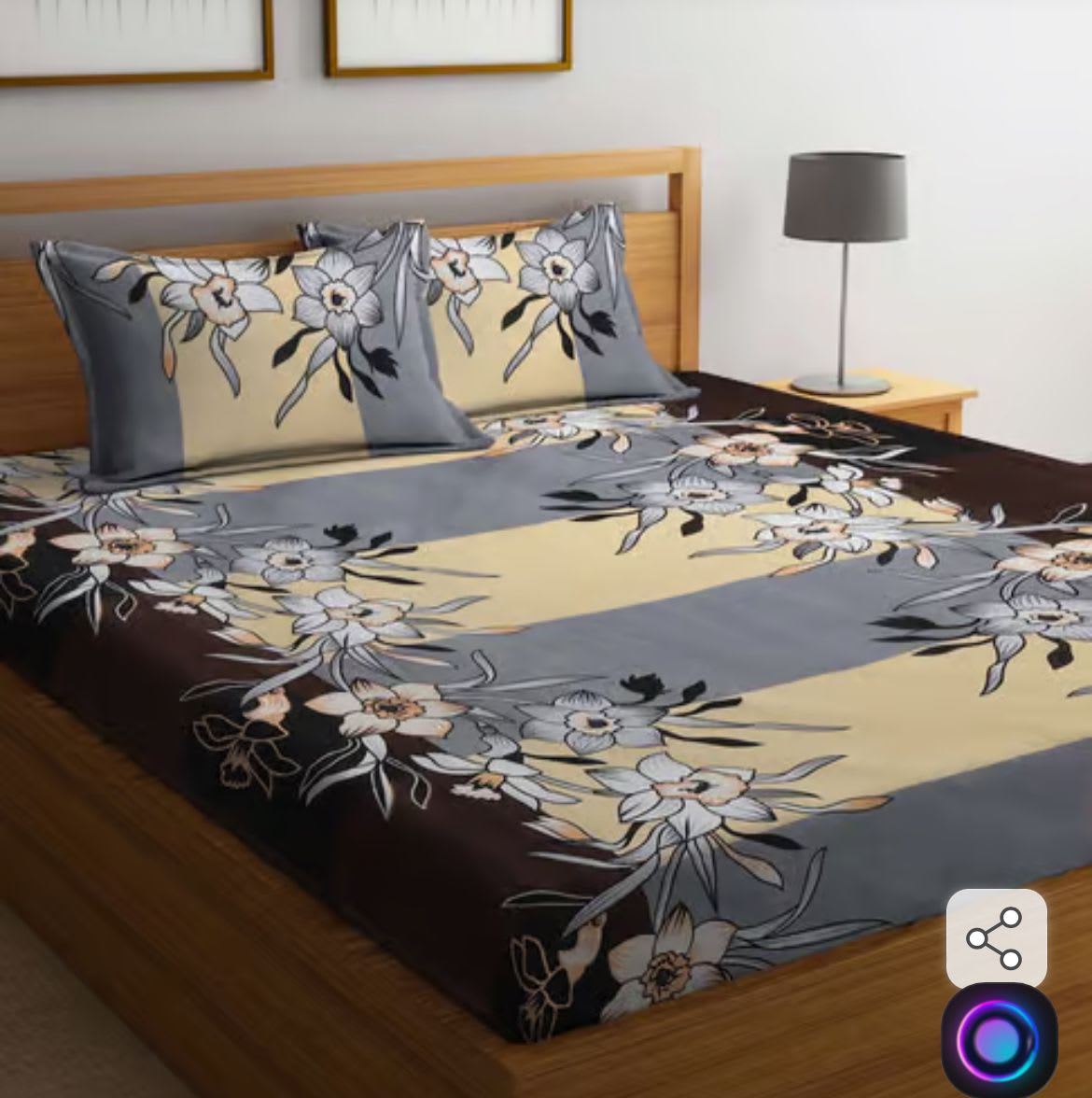 ELEGANT 220 TC Double Bedsheet With 2 Pillow Covers (72X78X Upto 10 Inches) & 360 Degree Elasticated