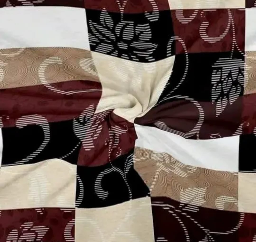 ATTRACTIVE  Premium  Fitted Elastic Bedsheet With Two Pillow Covers (72X78X Upto 10 Inches) & 360 Degree Elasticated